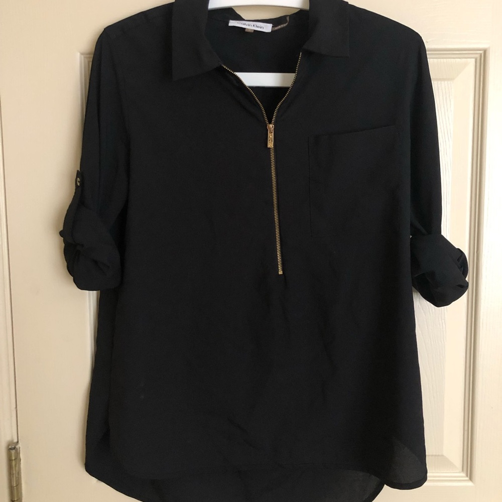 CALVIN KLEIN black blouse